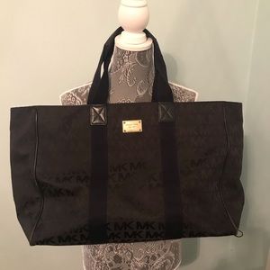 Extra Large Black Michael Korda Tote